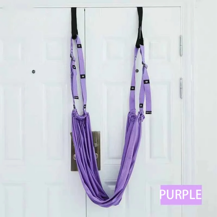 Premium Aerial Yoga Belt – Durable Inversion Trainer for Yoga, Fitness, and Stretching, Thick Elastic Design for Safe Split & Waist Flexibility Training, Ideal for Adults, Kids & Seniors