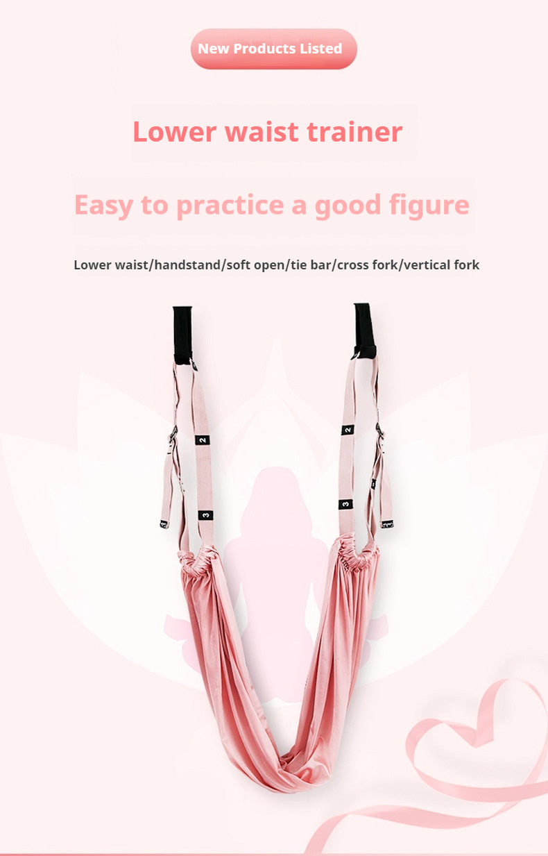 Premium Aerial Yoga Belt – Durable Inversion Trainer for Yoga, Fitness, and Stretching, Thick Elastic Design for Safe Split & Waist Flexibility Training, Ideal for Adults, Kids & Seniors