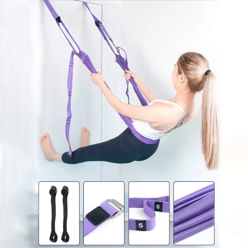 Premium Aerial Yoga Belt – Durable Inversion Trainer for Yoga, Fitness, and Stretching, Thick Elastic Design for Safe Split & Waist Flexibility Training, Ideal for Adults, Kids & Seniors