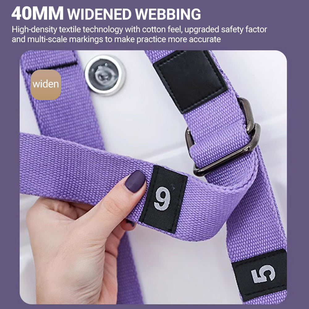 Premium Aerial Yoga Strap – Adjustable Stretching & Inversion Belt for Leg Splits, Flexibility Training, with Metal Buckle – Available in Green, Purple, Pink