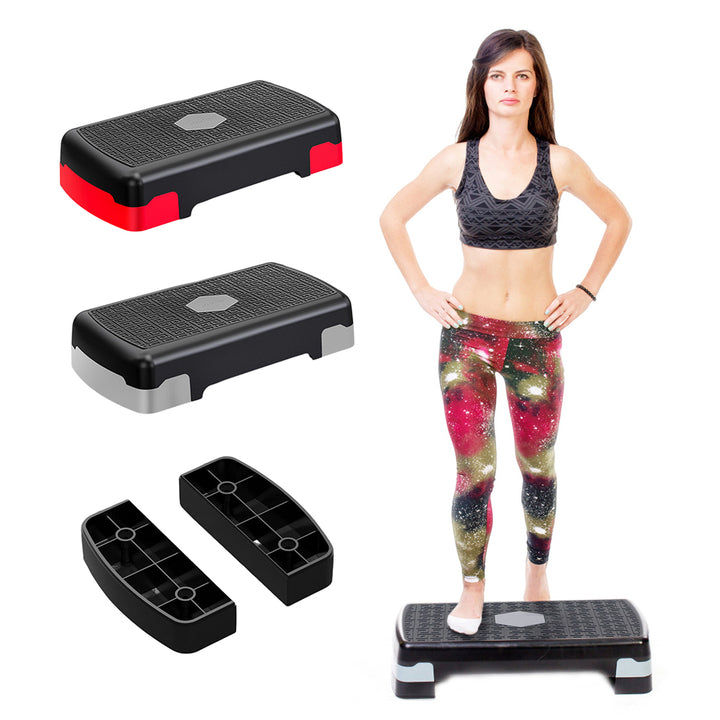Premium Aerobic Fitness Stepper – Non-Slip Foot Pedal, Adjustable & Portable, 200KG Load-Bearing, Honeycomb Anti-Slip Surface for Home Gym, Cardio & Strength Training