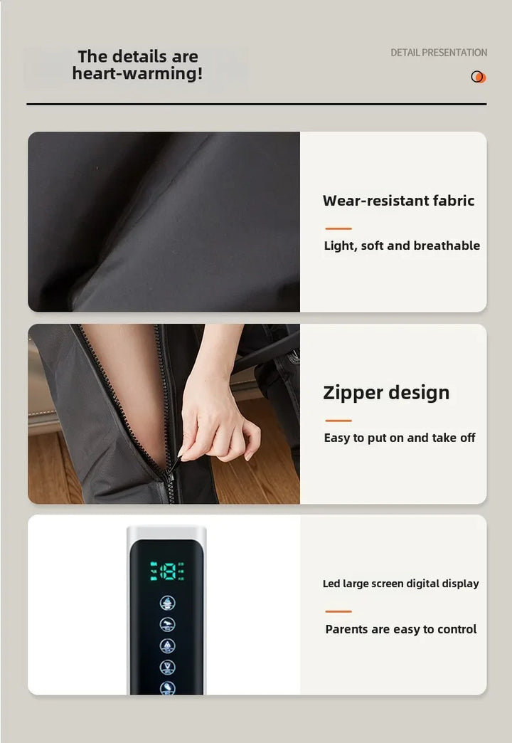 Premium Air Wave Leg Massager System – Professional Dynamic Compression Boots for Full Leg and Foot Relaxation