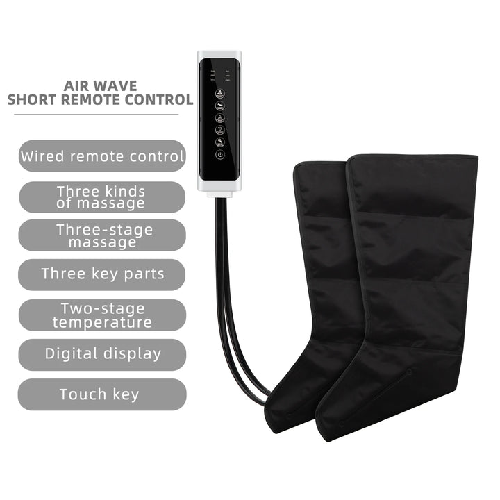 Premium Airwave Compression Leg Massager – Full Leg Air Pressure Wrap with 3 Modes and Cotton Sleeve