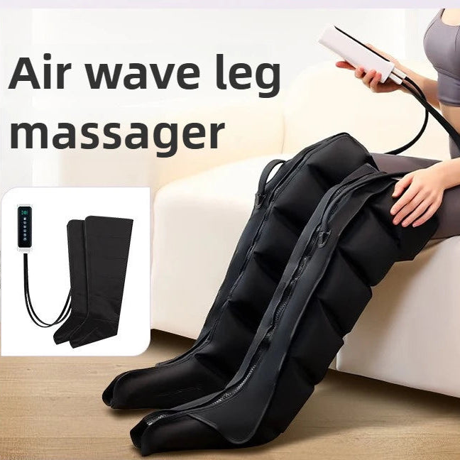 Premium Airwave Compression Leg Massager – Full Leg Air Pressure Wrap with 3 Modes and Cotton Sleeve