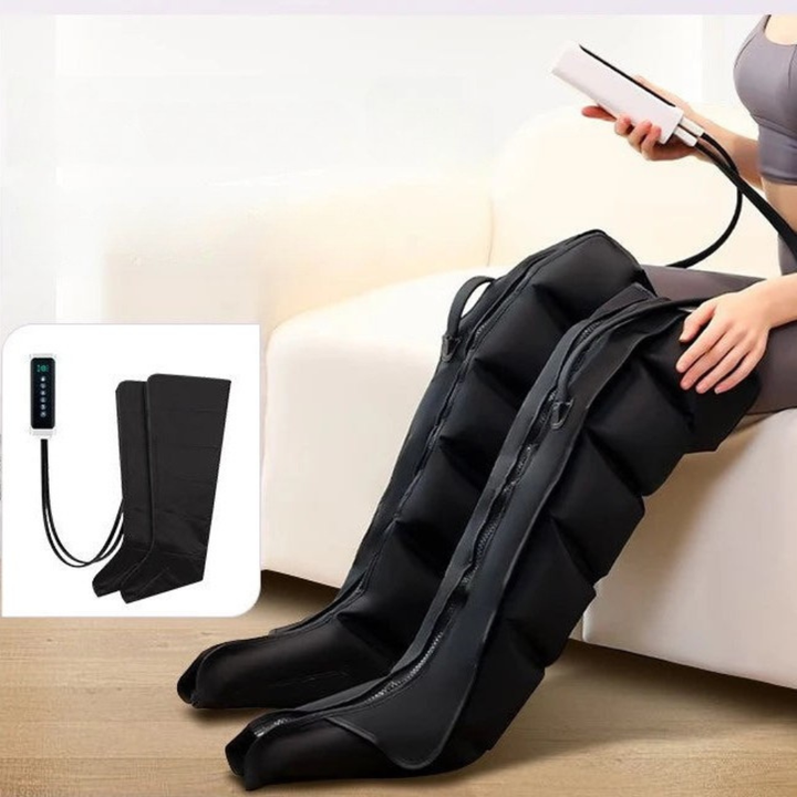 Premium Airwave Compression Leg Massager – Full Leg Air Pressure Wrap with 3 Modes and Cotton Sleeve