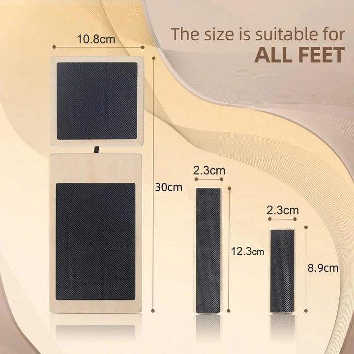 Premium Ankle Balance Board – Foot Strengthener for Pilates & Stability Training, Relieves Plantar Fasciitis, Improves Balance & Posture, Wood Design for Ankle Sprain Rehab, 30cm x 10.8cm