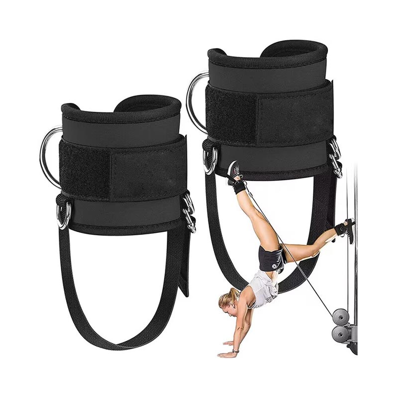 Premium Ankle Straps for Cable Machines – Adjustable, Breathable Fully Padded Ankle Cuffs for Leg Exercises, Workouts, and Fitness – Durable, Comfortable Ankle Support