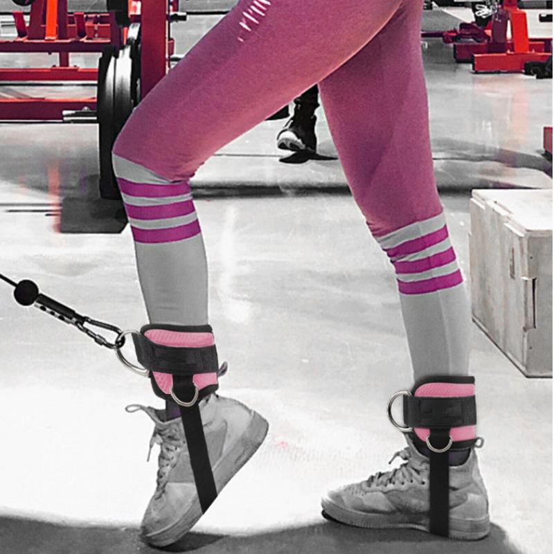 Premium Ankle Straps for Cable Machines – Adjustable, Breathable Fully Padded Ankle Cuffs for Leg Exercises, Workouts, and Fitness – Durable, Comfortable Ankle Support