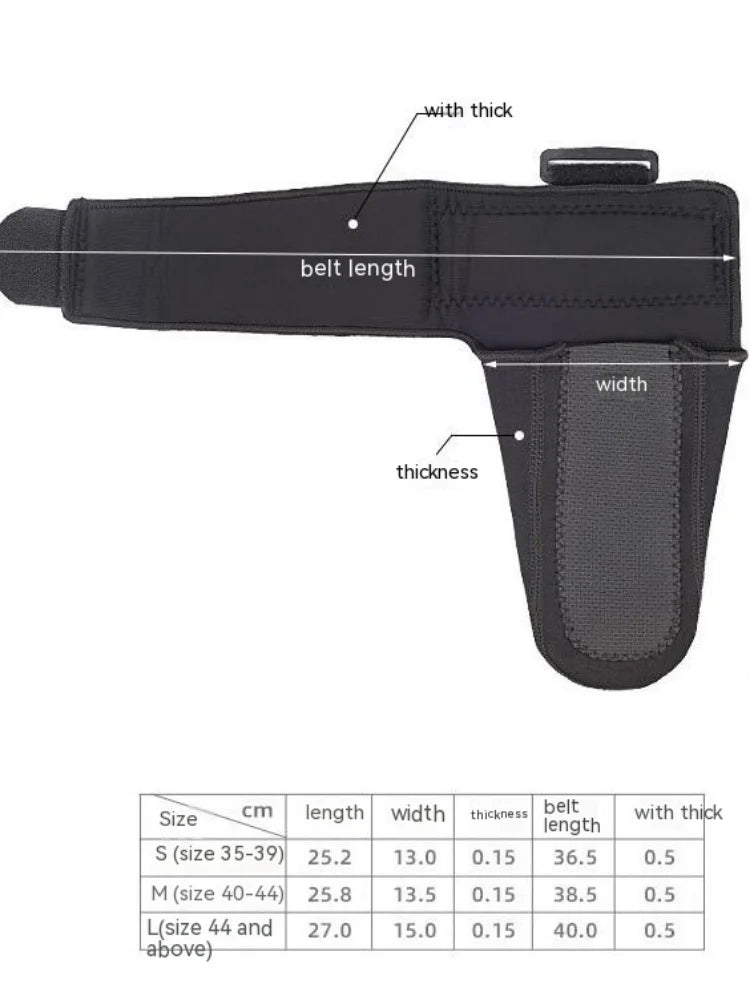 Premium Ankle Support Brace for Foot Drop Rehabilitation, Protective Splint with Adjustable Fixation Strips, Ideal for Health Massage, Multiple Sizes for Adults (S, M, L)