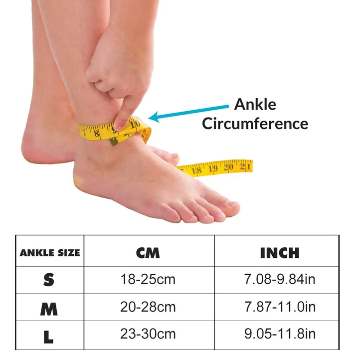 Premium Ankle Support Brace for Foot Drop Rehabilitation, Protective Splint with Adjustable Fixation Strips, Ideal for Health Massage, Multiple Sizes for Adults (S, M, L)