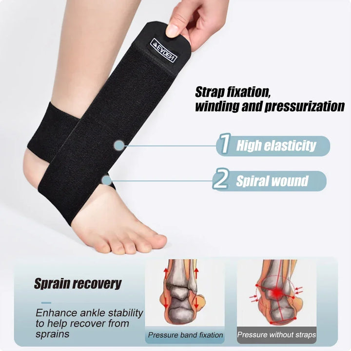 Premium Ankle Support Brace for Foot Drop Rehabilitation, Protective Splint with Adjustable Fixation Strips, Ideal for Health Massage, Multiple Sizes for Adults (S, M, L)