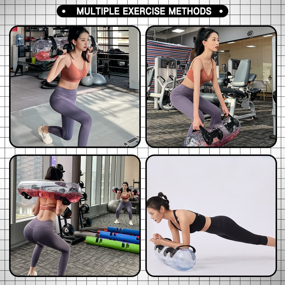 Premium Aqua Bag – Portable Inflatable Water Weightlifting Bag for Home Gym, Fitness, & Bodybuilding – Adjustable Resistance (5/10/15/20/30kg), PVC Material, Includes Inflator
