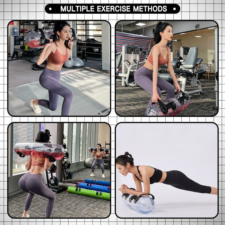 Premium Aqua Bag – Portable Inflatable Water Weightlifting Bag for Home Gym, Fitness, & Bodybuilding – Adjustable Resistance (5/10/15/20/30kg), PVC Material, Includes Inflator