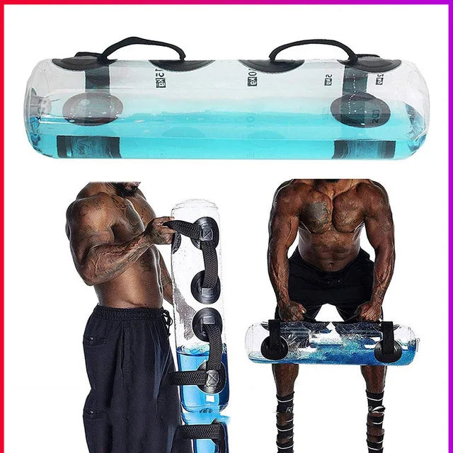 Premium Aqua Bag – Portable Inflatable Water Weightlifting Bag for Home Gym, Fitness, & Bodybuilding – Adjustable Resistance (5/10/15/20/30kg), PVC Material, Includes Inflator