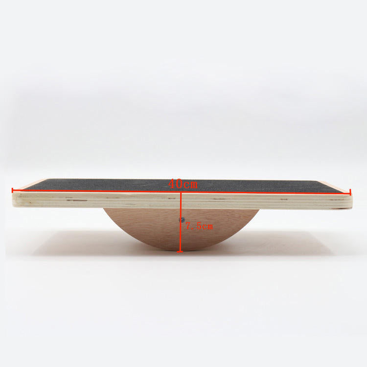 Premium Balance Board - 360° Wobble Trainer for Core Stability, Focus & Posture, Anti-Slip, Rubber Bottom for Safe & Silent Workout, Full Body Exercise for Home Gym & Office Use, Solid Wood Construction