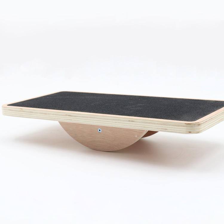 Premium Balance Board - 360° Wobble Trainer for Core Stability, Focus & Posture, Anti-Slip, Rubber Bottom for Safe & Silent Workout, Full Body Exercise for Home Gym & Office Use, Solid Wood Construction