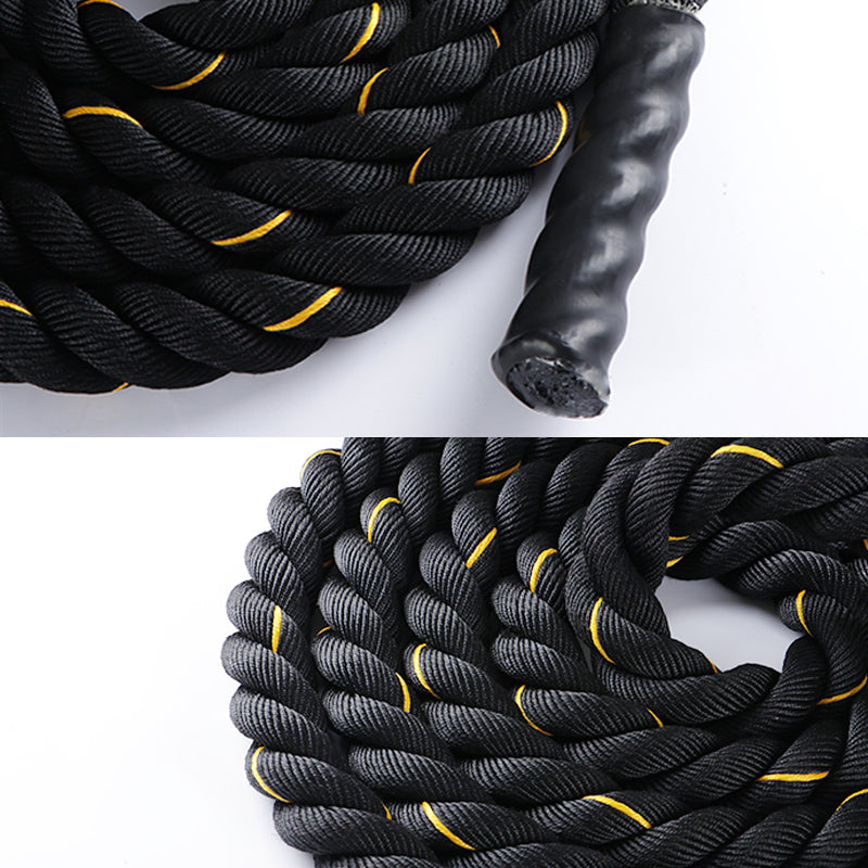 Premium Battle Rope – 9M/12M/15M Fitness Crossfit Ropes for Strength & Power Training – Heavy Duty Workout Ropes for Gym, Home, Bodybuilding, and Conditioning