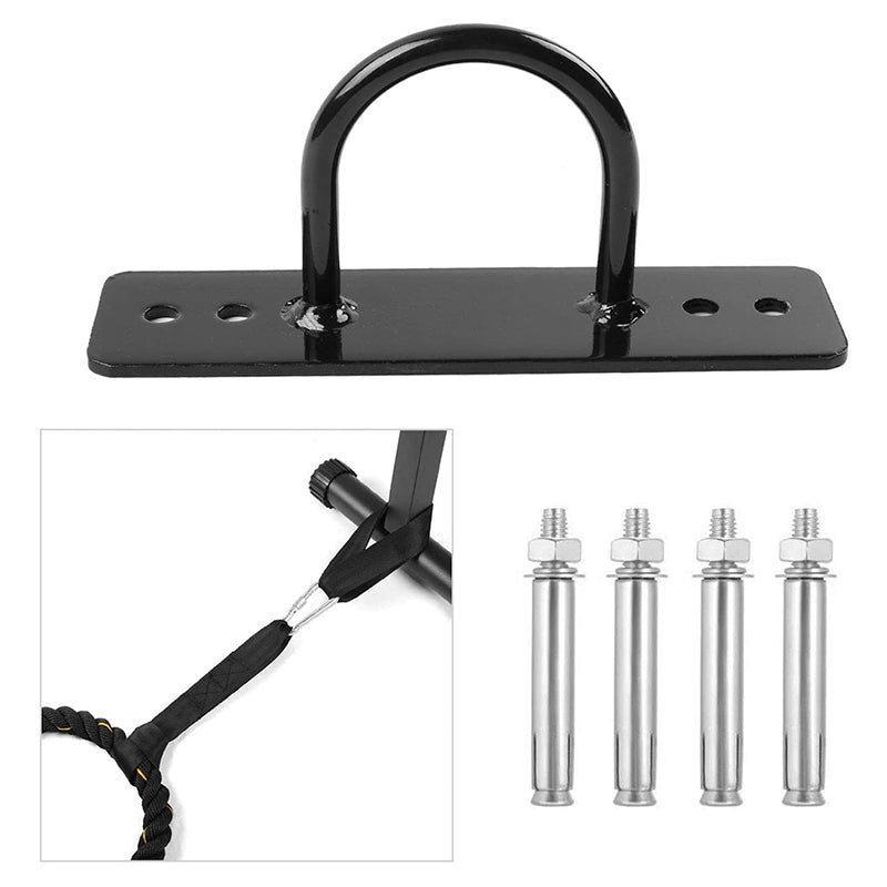 Premium Battle Rope Anchor Kit – Stainless Steel Wall & Ceiling Mount Bracket for Strength Training, Gym, Aerial Hammock & Suspension Straps – 300kg Load Capacity, Easy Installation