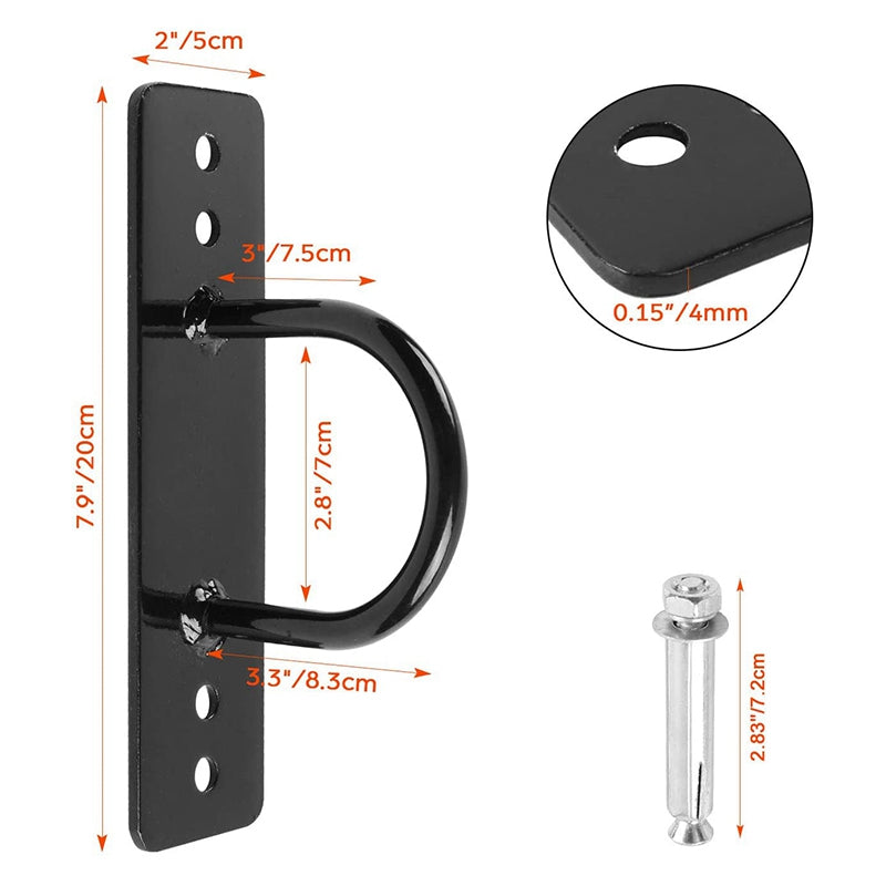 Premium Battle Rope Anchor Kit – Stainless Steel Wall & Ceiling Mount Bracket for Strength Training, Gym, Aerial Hammock & Suspension Straps – 300kg Load Capacity, Easy Installation