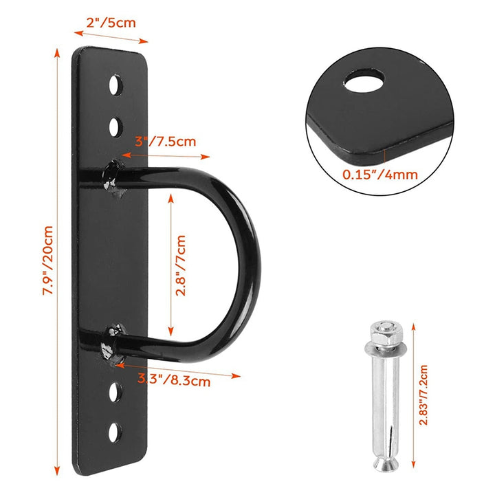 Premium Battle Rope Anchor Kit – Stainless Steel Wall & Ceiling Mount Bracket for Strength Training, Gym, Aerial Hammock & Suspension Straps – 300kg Load Capacity, Easy Installation