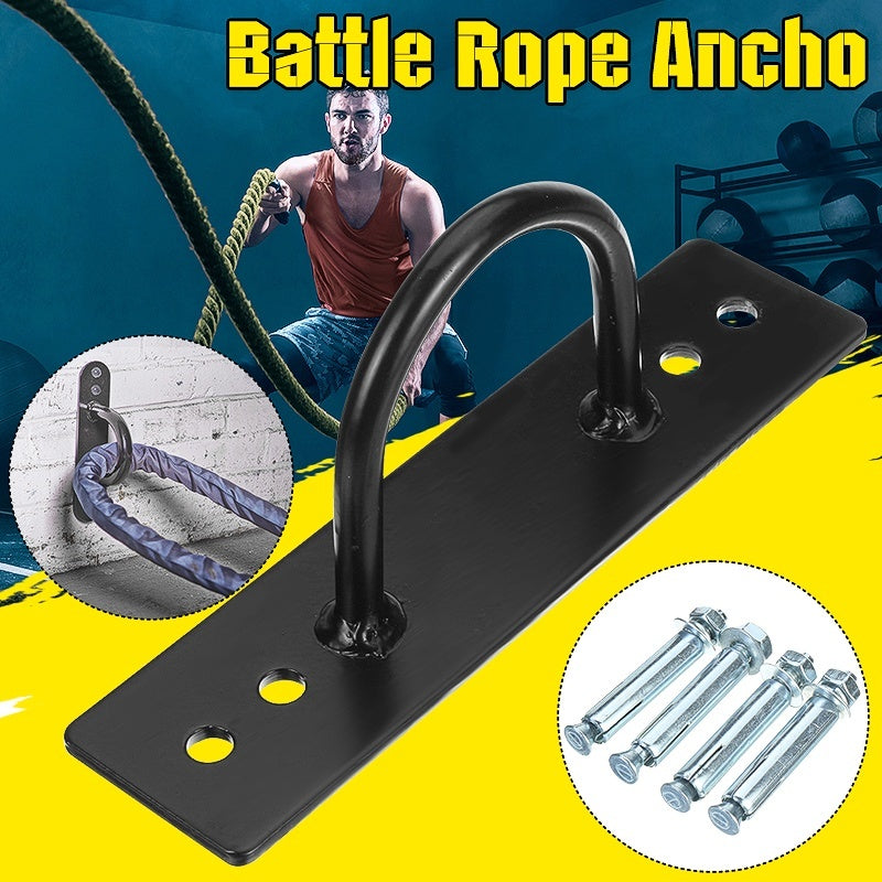 Premium Battle Rope Anchor Kit – Stainless Steel Wall & Ceiling Mount Bracket for Strength Training, Gym, Aerial Hammock & Suspension Straps – 300kg Load Capacity, Easy Installation