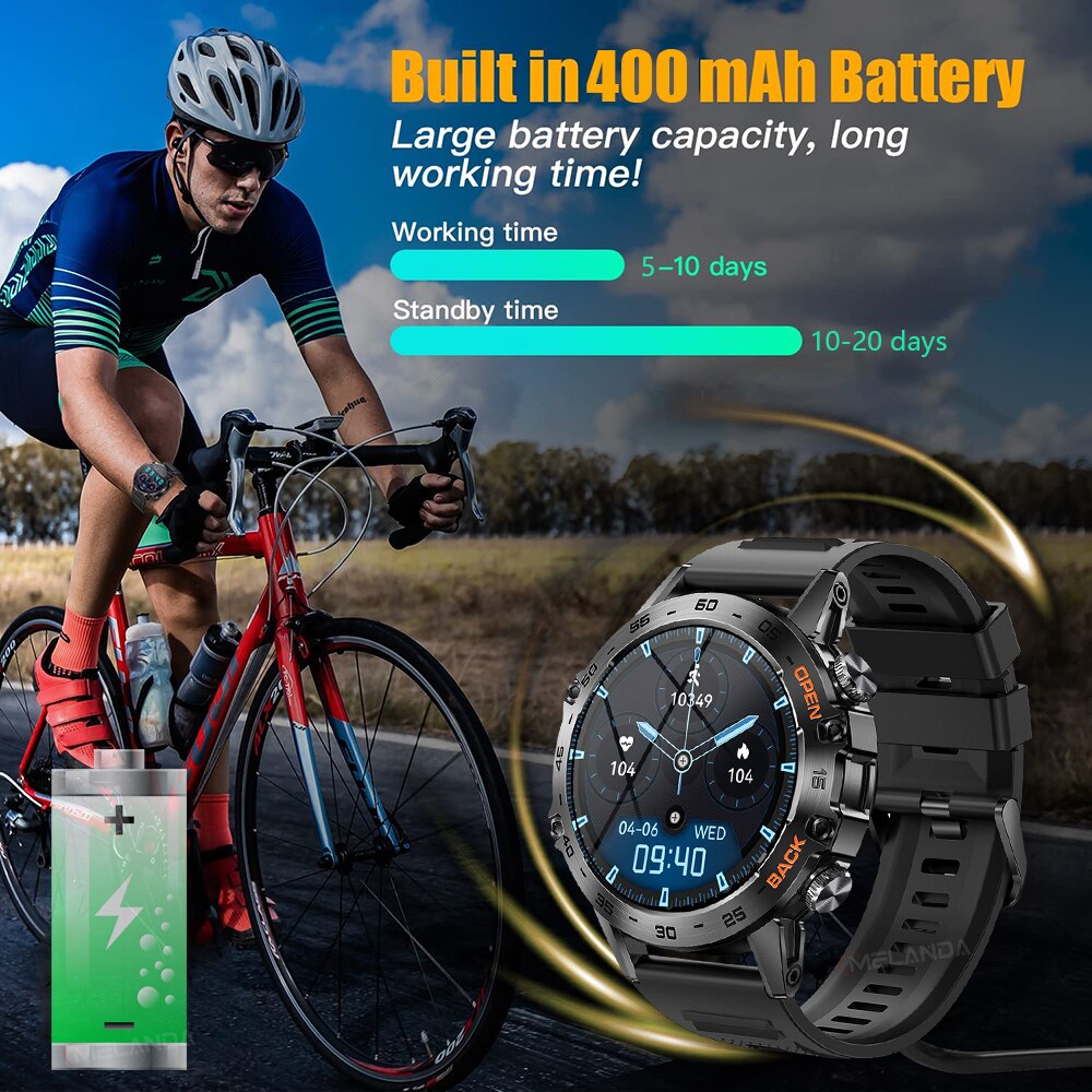 Premium Bluetooth Call Smartwatch for Men - IP67 Waterproof, 1.39-inch Display, Fitness Tracker, Sports Modes, Compatible with Android & iOS