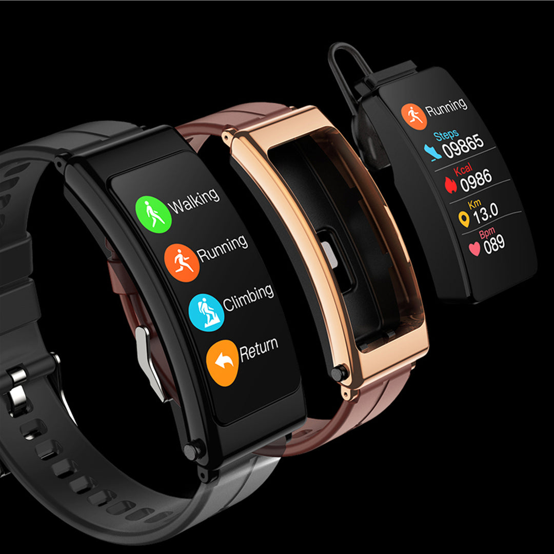 Premium Bluetooth Smart Fitness Watch – Heart Rate, Pedometer, Sports Tracker, Fitness Band for Men & Women, Talk Bluetooth Headset, Sports Smart Band Bracelet