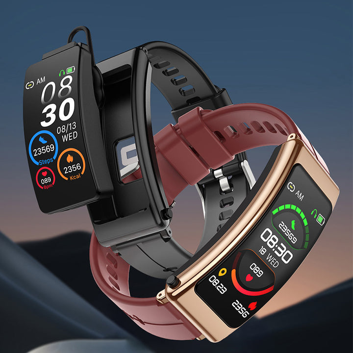 Premium Bluetooth Smart Fitness Watch – Heart Rate, Pedometer, Sports Tracker, Fitness Band for Men & Women, Talk Bluetooth Headset, Sports Smart Band Bracelet