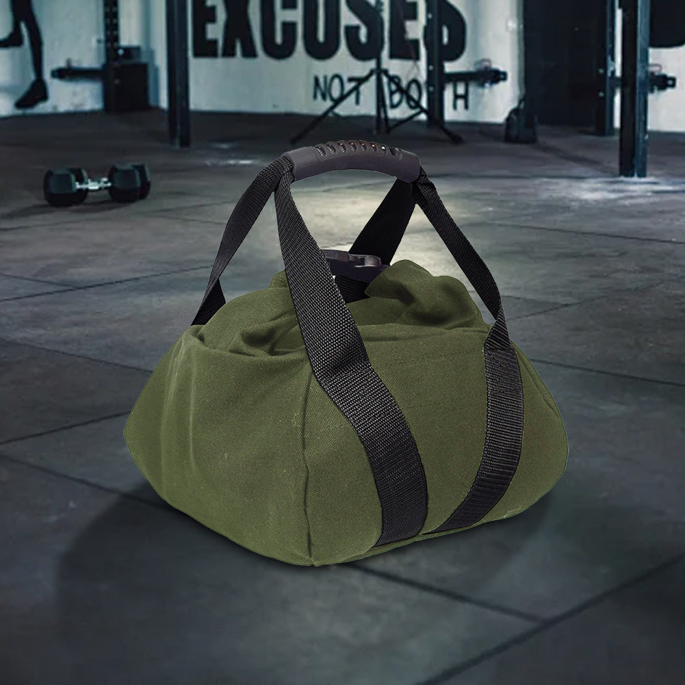 Premium Bodybuilding Sandbag for Gym Weight Lifting & Fitness – Empty Heavy Exercise Bag for Strength Training, Boxing, & Crossfit – Compact 19x19x15.5cm Size