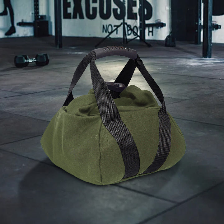 Premium Bodybuilding Sandbag for Gym Weight Lifting & Fitness – Empty Heavy Exercise Bag for Strength Training, Boxing, & Crossfit – Compact 19x19x15.5cm Size