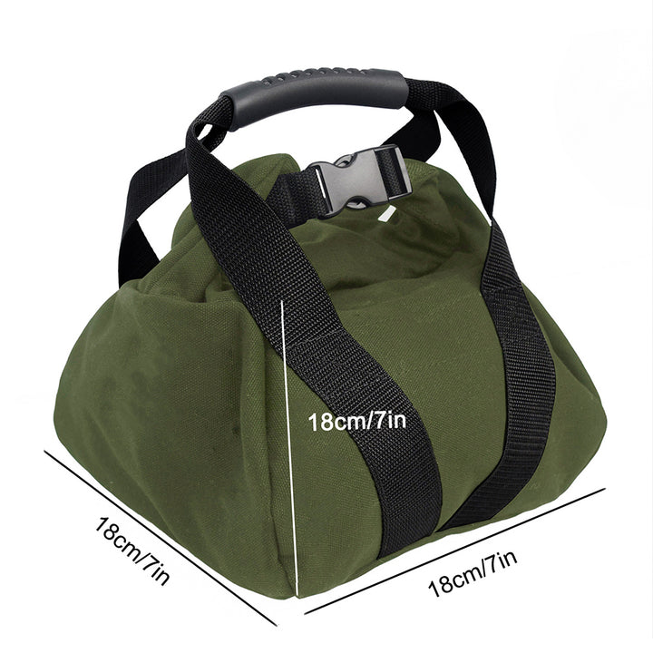 Premium Bodybuilding Sandbag for Gym Weight Lifting & Fitness – Empty Heavy Exercise Bag for Strength Training, Boxing, & Crossfit – Compact 19x19x15.5cm Size