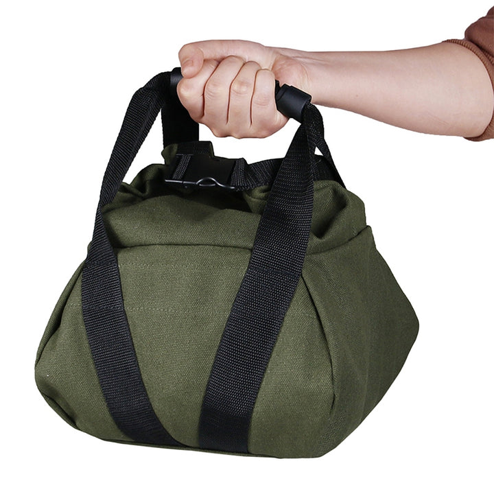 Premium Bodybuilding Sandbag for Gym Weight Lifting & Fitness – Empty Heavy Exercise Bag for Strength Training, Boxing, & Crossfit – Compact 19x19x15.5cm Size