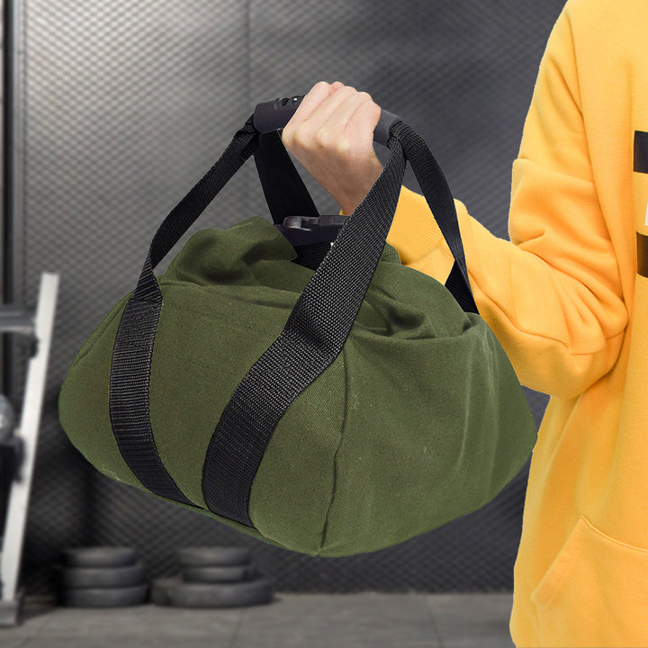 Premium Bodybuilding Sandbag for Gym Weight Lifting & Fitness – Empty Heavy Exercise Bag for Strength Training, Boxing, & Crossfit – Compact 19x19x15.5cm Size