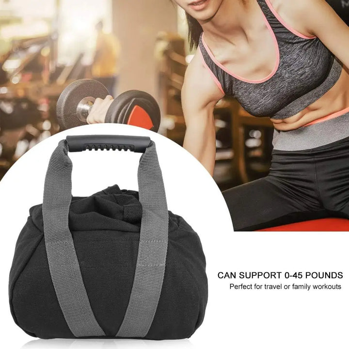 Premium Bodybuilding Sandbag for Gym Weight Lifting & Fitness – Empty Heavy Exercise Bag for Strength Training, Boxing, & Crossfit – Compact 19x19x15.5cm Size