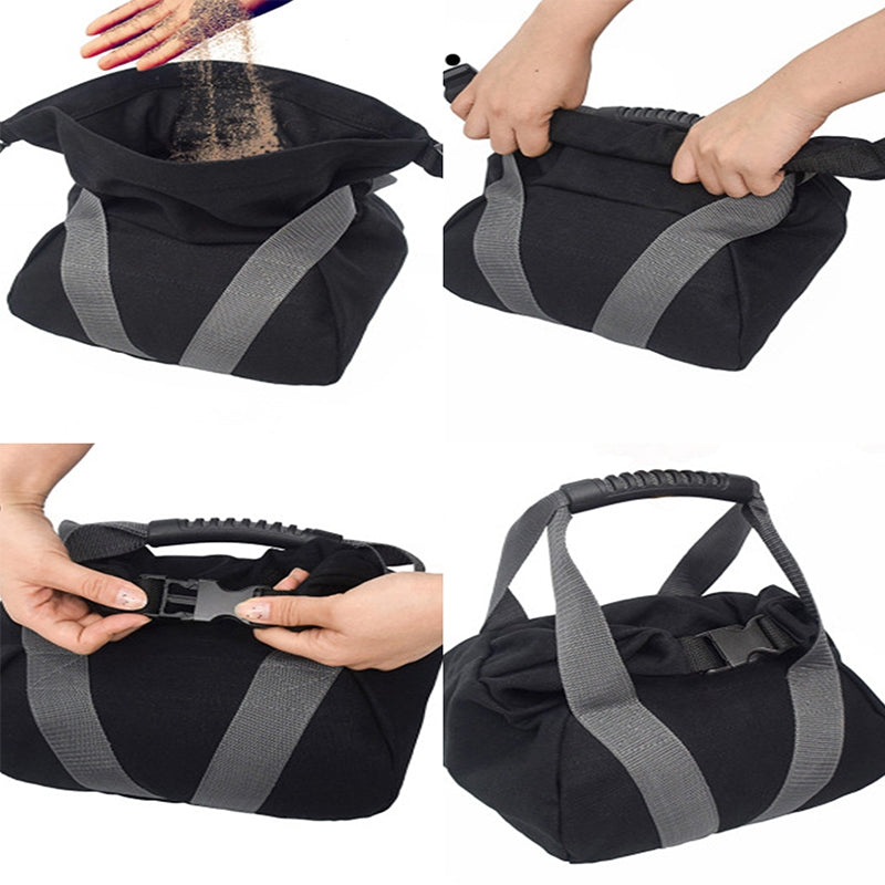 Premium Bodybuilding Sandbag for Gym Weight Lifting & Fitness – Empty Heavy Exercise Bag for Strength Training, Boxing, & Crossfit – Compact 19x19x15.5cm Size