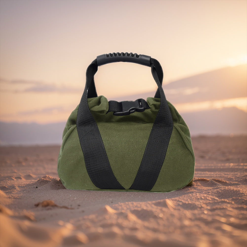Premium Bodybuilding Sandbag for Gym Weight Lifting & Fitness – Empty Heavy Exercise Bag for Strength Training, Boxing, & Crossfit – Compact 19x19x15.5cm Size