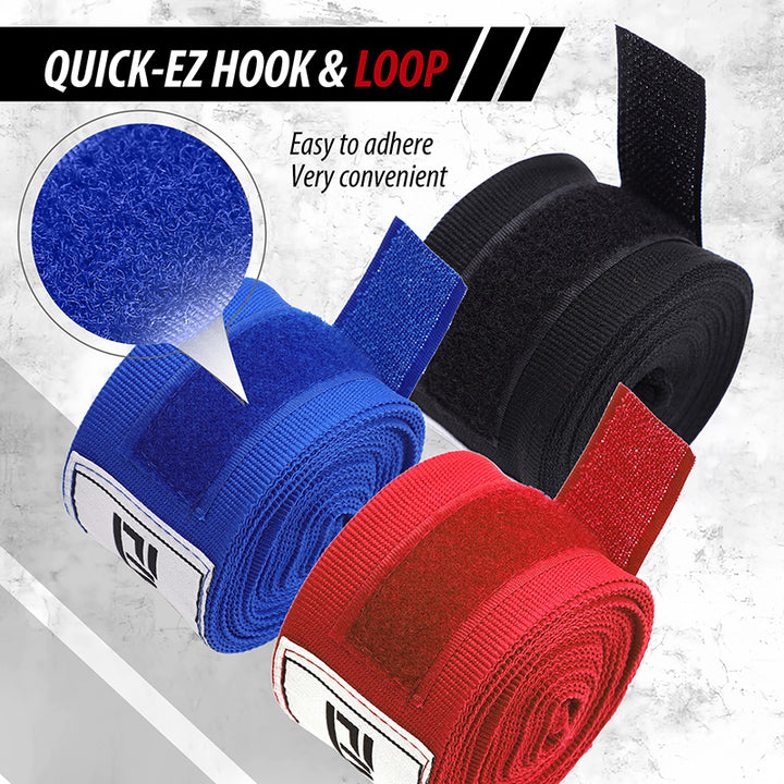 Premium Boxing Hand Wraps Inner Gloves – 180 Inch Elasticated Bandages with Thumb Loop, Wrist Protection for MMA, Muay Thai, Kickboxing, and Combat Sports