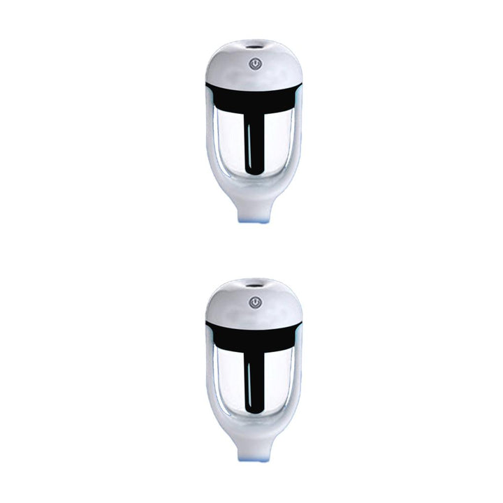 Premium Car Air Humidifier & Aroma Diffuser, 50ML Water Tank, 25ML/hour Mist, 12V DC, Essential Oil Aromatherapy, Compact Car Air Purifier, 5 Color Options