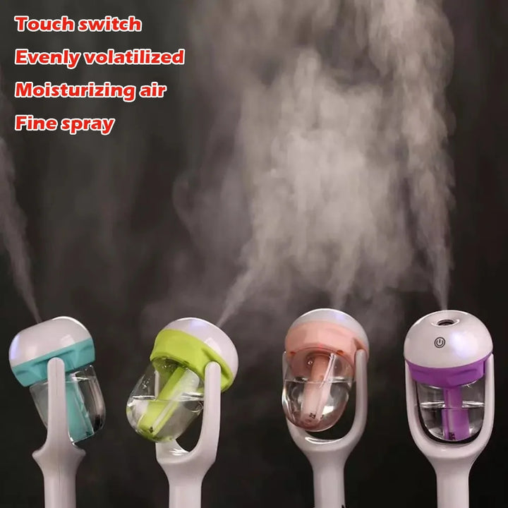Premium Car Air Humidifier & Aroma Diffuser, 50ML Water Tank, 25ML/hour Mist, 12V DC, Essential Oil Aromatherapy, Compact Car Air Purifier, 5 Color Options