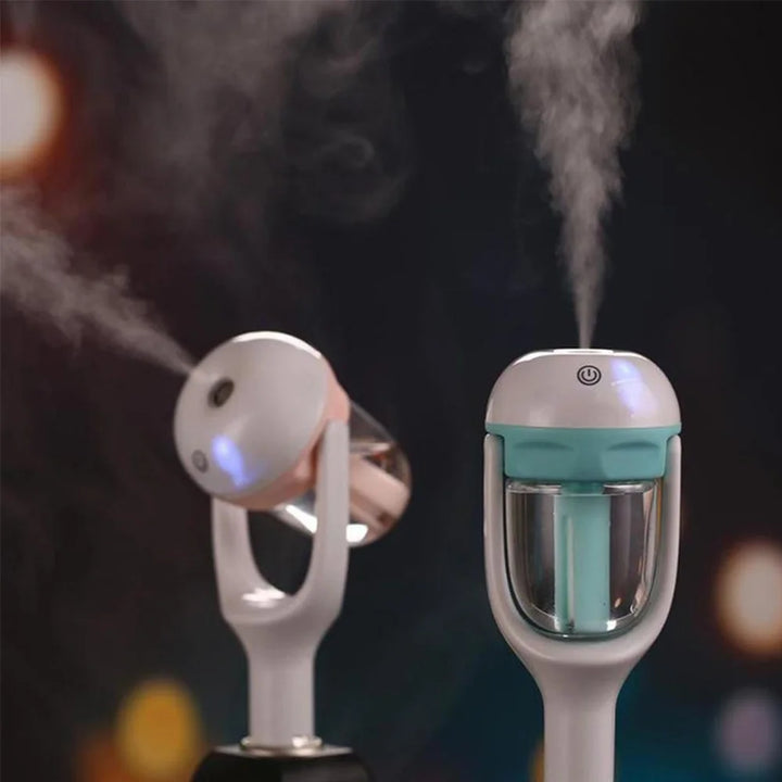 Premium Car Air Humidifier & Aroma Diffuser, 50ML Water Tank, 25ML/hour Mist, 12V DC, Essential Oil Aromatherapy, Compact Car Air Purifier, 5 Color Options