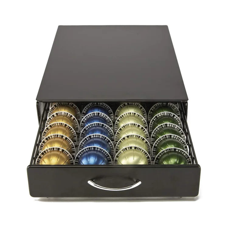 Premium Coffee Capsule Pod Holder – Metal Storage Rack Organizer for Capsule Pods and Coffee Systems