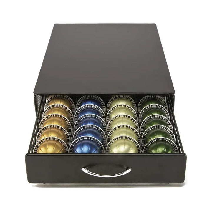 Premium Coffee Capsule Pod Holder – Metal Storage Rack Organizer for Capsule Pods and Coffee Systems