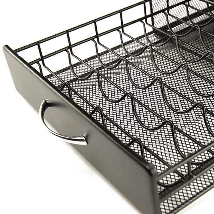 Premium Coffee Capsule Pod Holder – Metal Storage Rack Organizer for Capsule Pods and Coffee Systems