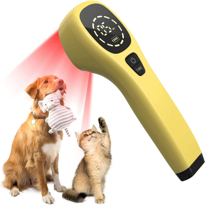 Premium Cold Laser Therapy Device for Pets – Dual 808nm and 650nm Red Light Handheld Vet Therapy Tool