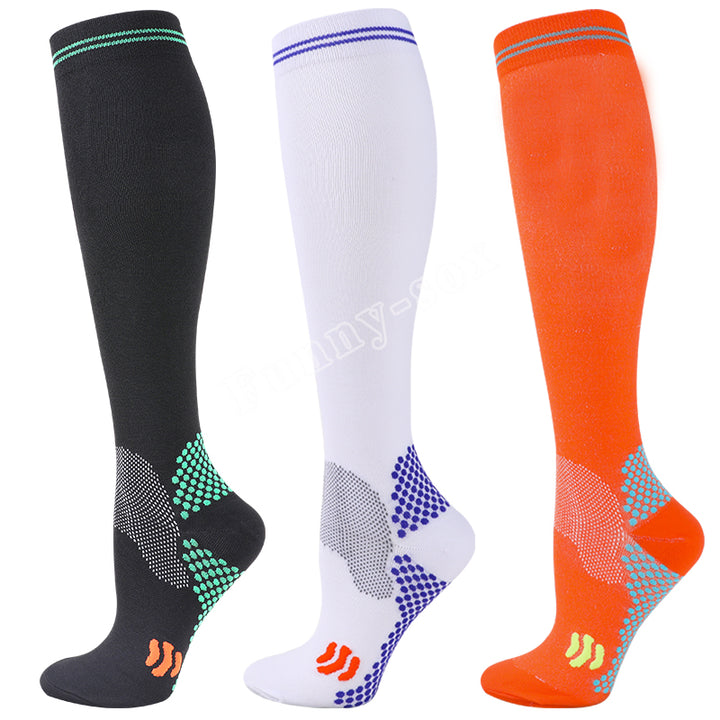 Premium Compression Socks for Men & Women – 20-30 mmHg Support for Varicose Veins, Running, Cycling, Football, Soccer – 1/3 Pairs, Breathable, Moisture-Wicking, Compression Stockings