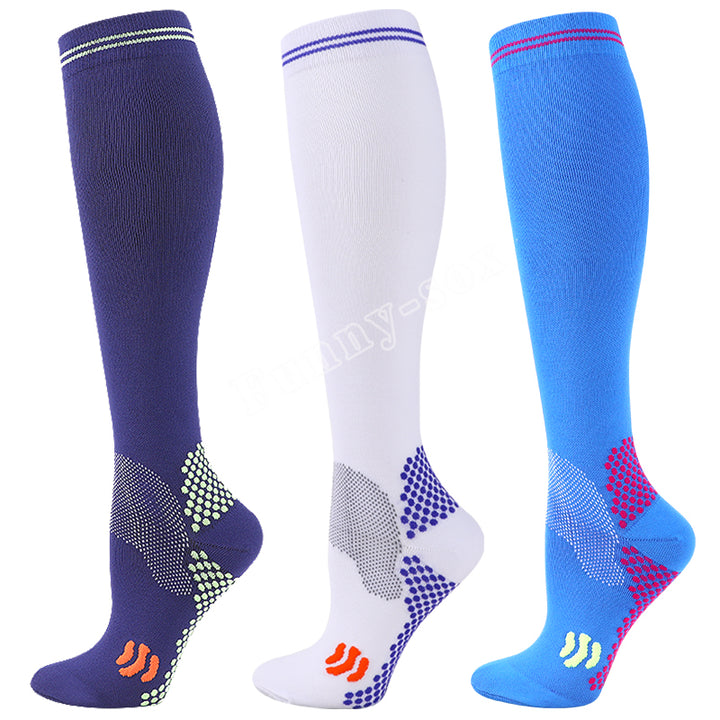 Premium Compression Socks for Men & Women – 20-30 mmHg Support for Varicose Veins, Running, Cycling, Football, Soccer – 1/3 Pairs, Breathable, Moisture-Wicking, Compression Stockings