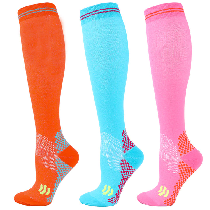 Premium Compression Socks for Men & Women – 20-30 mmHg Support for Varicose Veins, Running, Cycling, Football, Soccer – 1/3 Pairs, Breathable, Moisture-Wicking, Compression Stockings