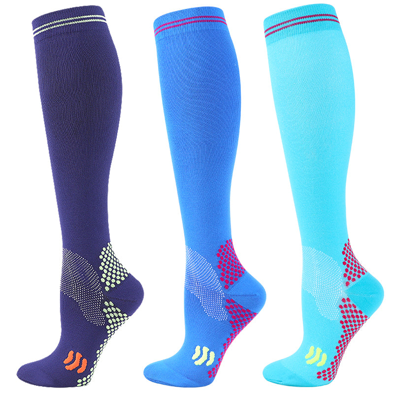 Premium Compression Socks for Men & Women – 20-30 mmHg Support for Varicose Veins, Running, Cycling, Football, Soccer – 1/3 Pairs, Breathable, Moisture-Wicking, Compression Stockings