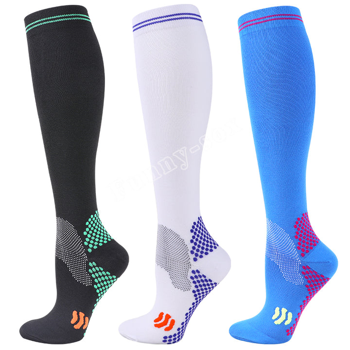 Premium Compression Socks for Men & Women – 20-30 mmHg Support for Varicose Veins, Running, Cycling, Football, Soccer – 1/3 Pairs, Breathable, Moisture-Wicking, Compression Stockings