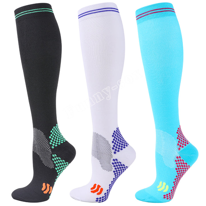 Premium Compression Socks for Men & Women – 20-30 mmHg Support for Varicose Veins, Running, Cycling, Football, Soccer – 1/3 Pairs, Breathable, Moisture-Wicking, Compression Stockings